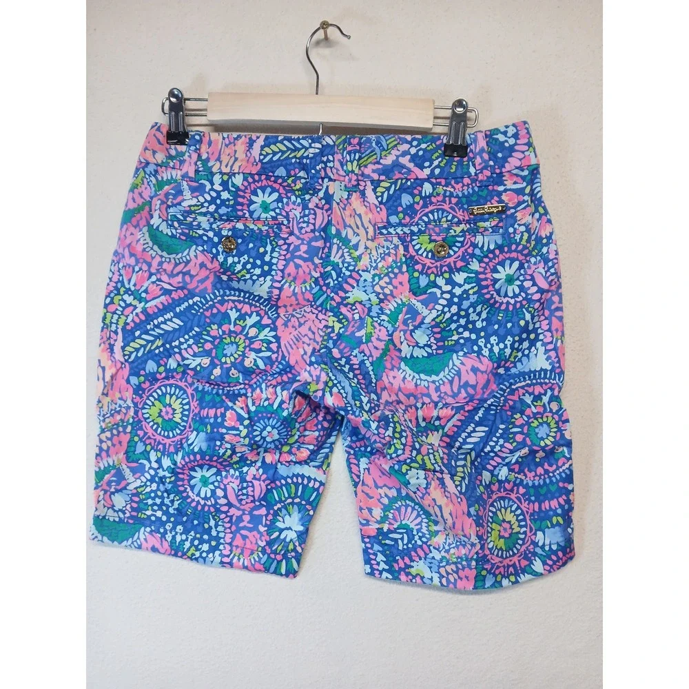 Lily Pulitzer size 2‎ shorts chipped Bermuda madina country club modest 9